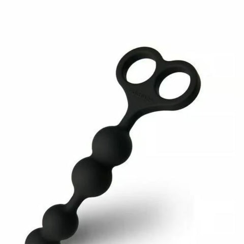 Anal plug back bead anal masturbation device