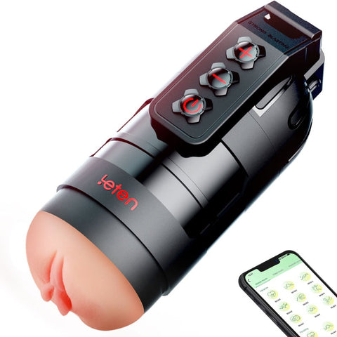 10 Vibrating Masturbation Cups and Pussy Pockets 2 in 1 APP Control