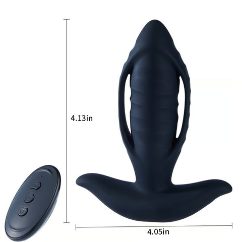 Hollow Back Court Vibration Wearable Remote Control Anal Plug