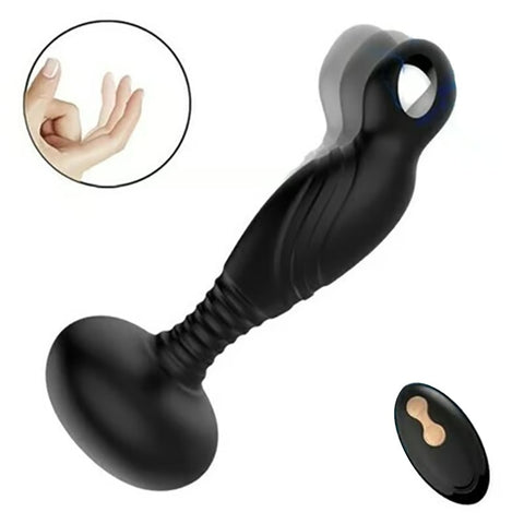 10 Frequency Vibration 3 Frequency Electric Shock Wireless Remote Control Rear Massager