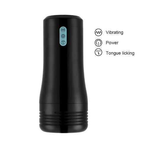 10-Frequency Vibrating Tongue Licking Masturbation Cup