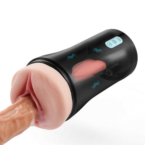 10-Frequency Vibrating Tongue Licking Masturbation Cup