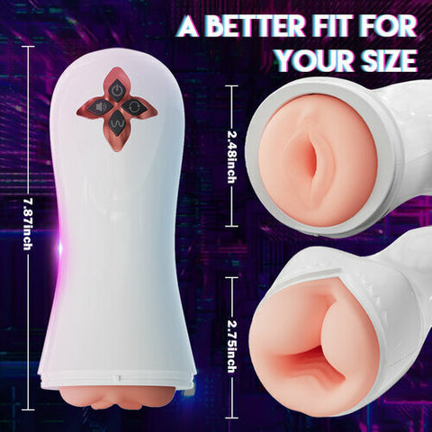 Two-In-One Fully Automatic Breast And Vaginal Masturbation Cup