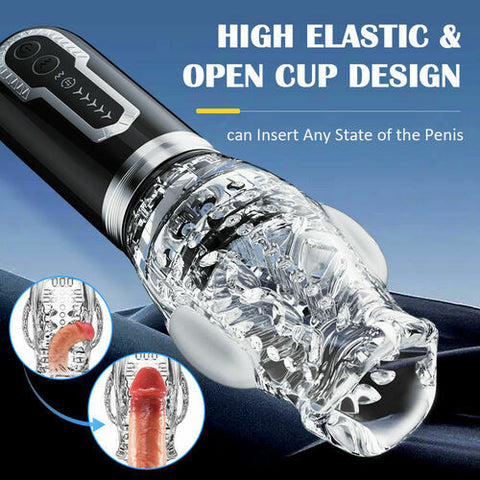 Intelligent Telescopic Rotating Vibrating Masturbation Cup