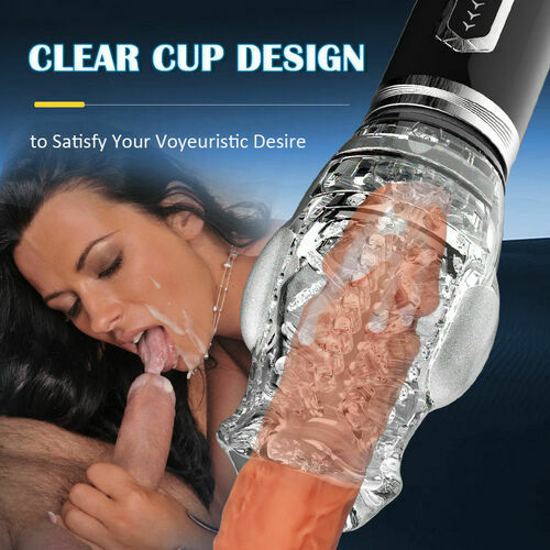 Intelligent Telescopic Rotating Vibrating Masturbation Cup