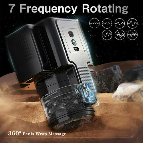 Fully Automatic Rotating Retractable Multi-Frequency Vibrating Camera Masturbation Cups