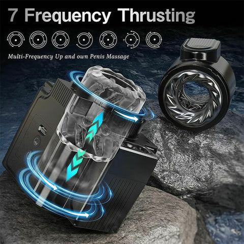 Fully Automatic Rotating Retractable Multi-Frequency Vibrating Camera Masturbation Cups