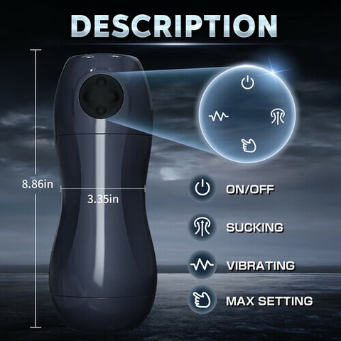 Magnetic Smart Deep Throat Sucking Masturbation Cup