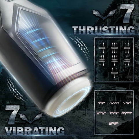 Telescopic Vibrating Batman Masturbation Cup