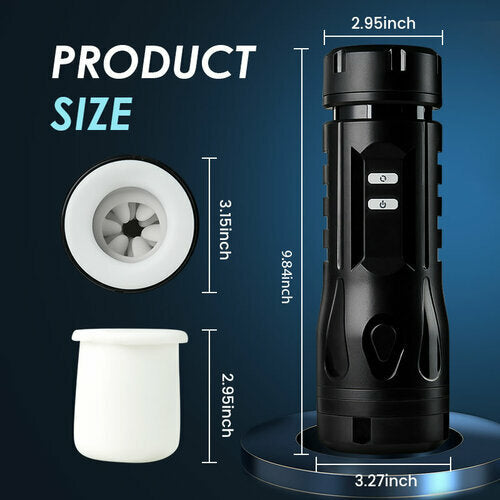 Telescopic Rotating Fully Automatic Magnetic Charging Masturbation Cup