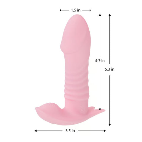 Lick Retractable Heating Vibration Wireless Remote Masturbator