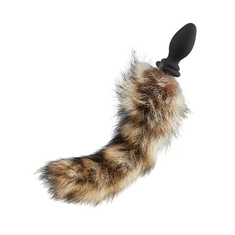 Raccoon Tail Remote Controlled Vibrating Anal Plug