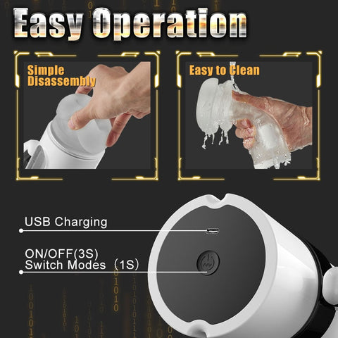 Gamepad 9 Thrusting & Vibrating 2 in 1 Handheld Masturbation Cup