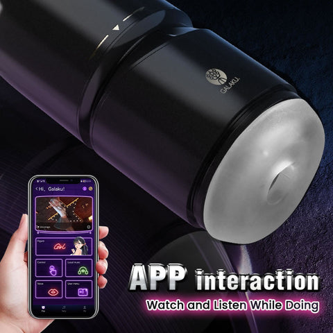 Vacuum Suction Vibration App-Controlled Male Masturbator