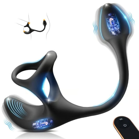 Vibrating Penis Ring Wireless Remote Control Of The Anal Plug