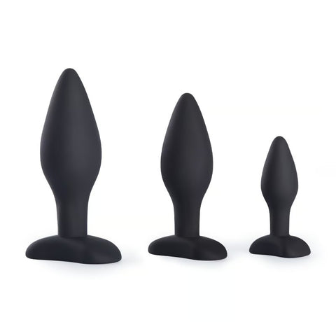 Silicone Backcourt Anal Plug G-Spot Backcourt Plug 3PCS