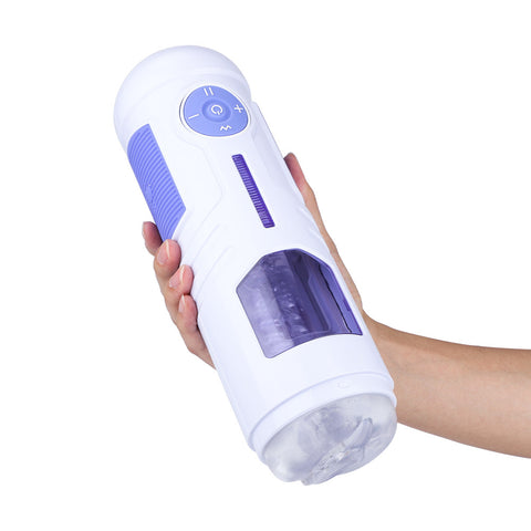 10 Frequency 5 Speeds Thrusting Suction Cup Auto Masturbator