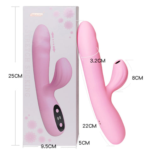 Telescopic Vibrator Inserted Into Masturbation Device