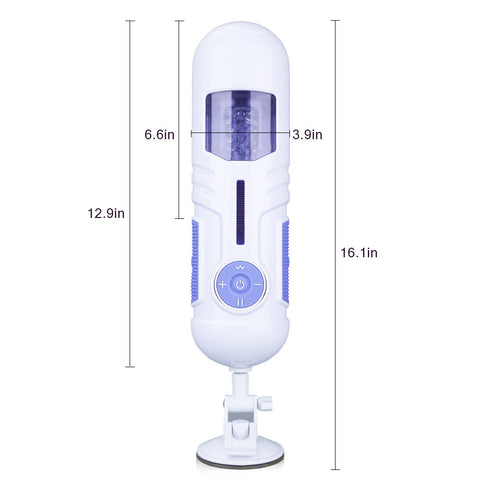 10 Frequency 5 Speeds Thrusting Suction Cup Auto Masturbator