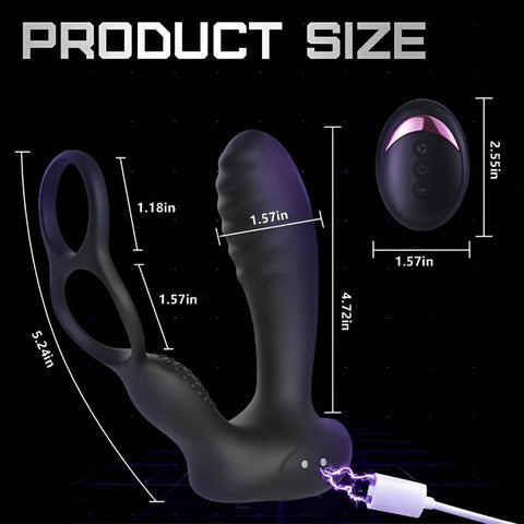 Anal tamponade vestibular vibrator prostate massager