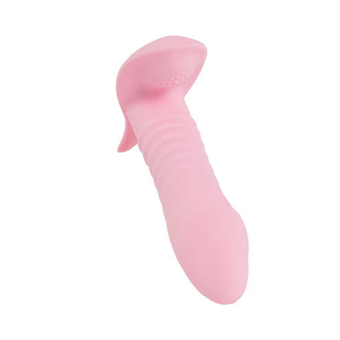 Lick Retractable Heating Vibration Wireless Remote Masturbator