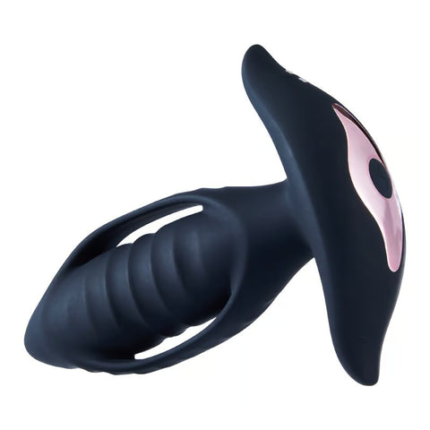 Hollow Back Court Vibration Wearable Remote Control Anal Plug