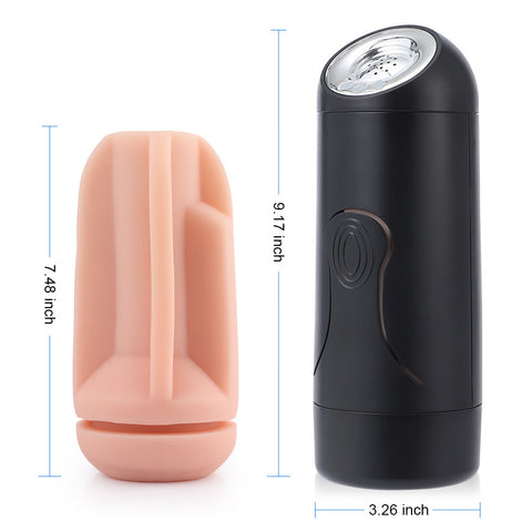 Squeezable Moan Vibrating Masturbator Cup