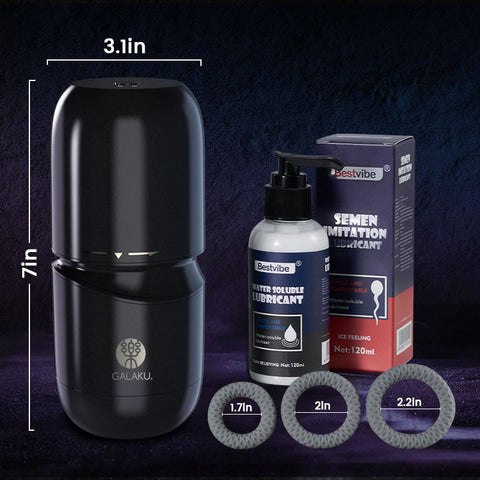 Vacuum Suction Vibration App-Controlled Male Masturbator