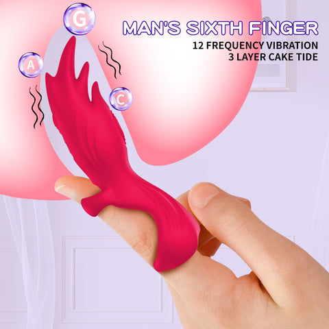 Six-Finger Magic Set Vibrating Ring Masturbator