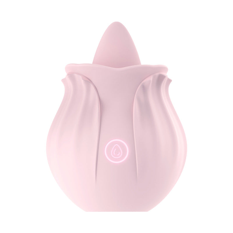 Pink Rose Toy Clitoral Tongue Vibrator