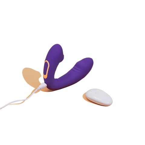 Remote Control Vibrator+Suction Toy