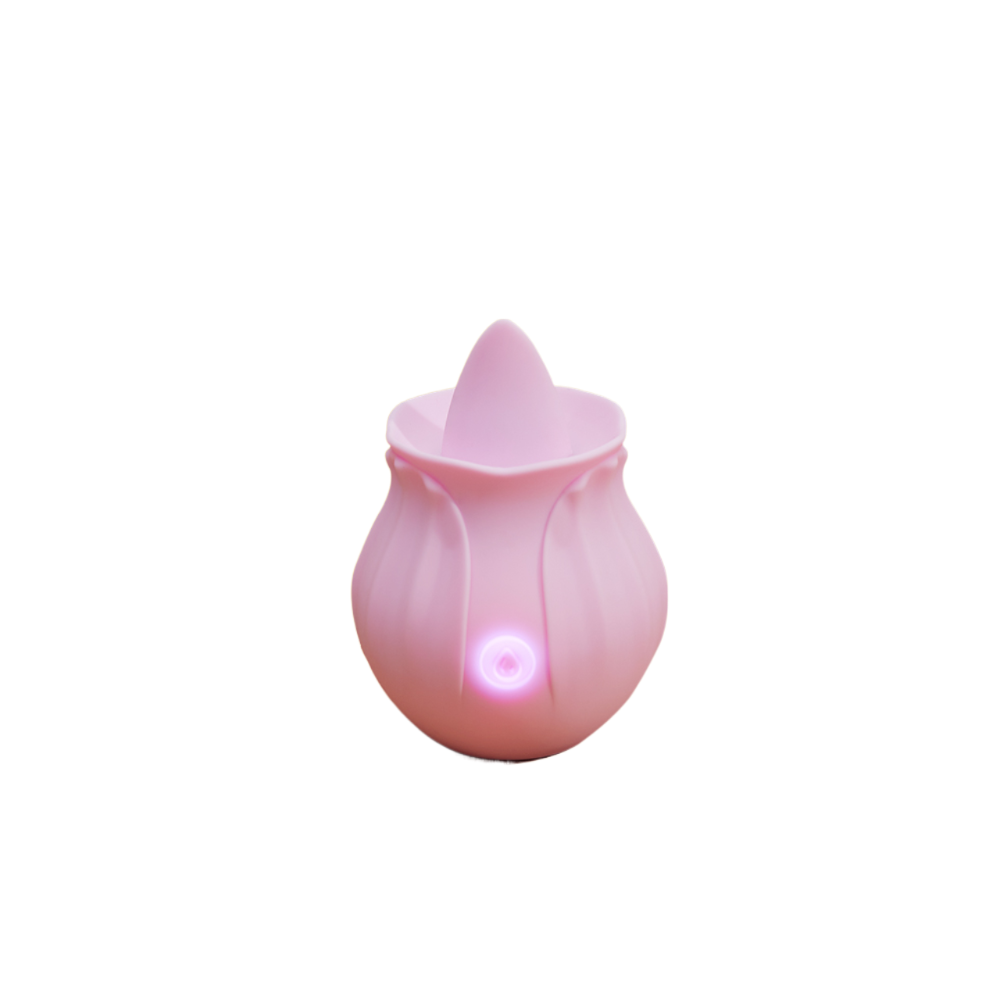 Pink Rose Toy Clitoral Tongue Vibrator