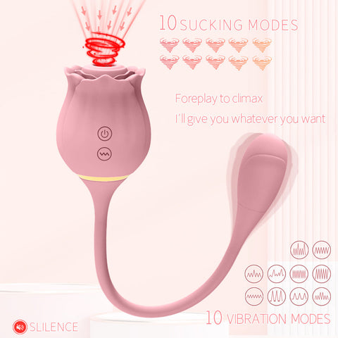 Rose Sucker Multi-frequency Vibration Vibrating Egg