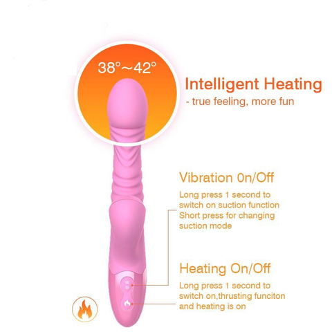 Fully Automatic Telescopic Pull-in Heating Rabbit Vibrator